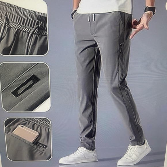 NEW📌Glide 2 Men Pants Quick Dry Pull-On Stretch Pants, Mens Drawstring Pants